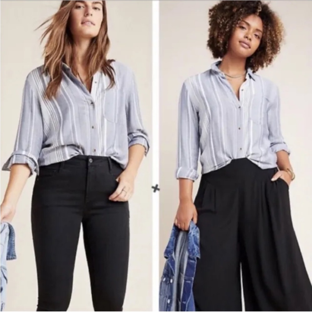 MAEVE by Anthropologie Button Down Chatham Shirt Soft Comfy